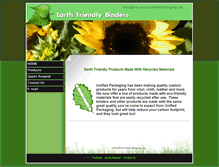 Tablet Screenshot of earthfriendlybinders.us